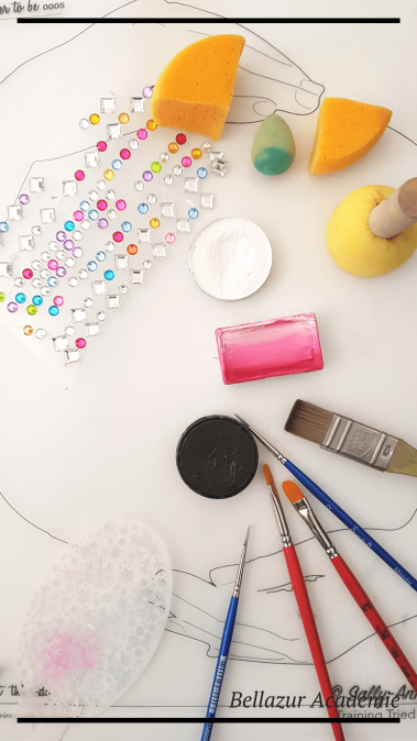 votre matériel de maquillage belly painting