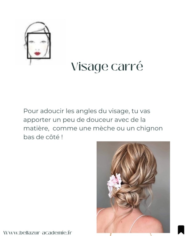 adapter coiffure mariage visage carré