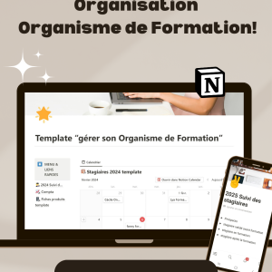 template notion organisation organisme formation formatrice