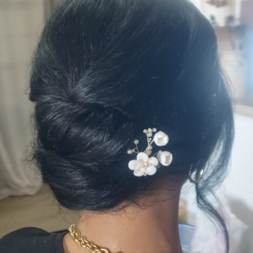 chignon stagiaire formation coiffure montpellier