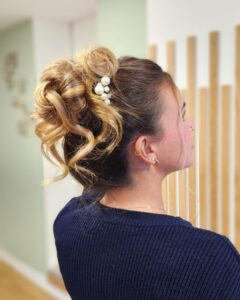 chignon haut réalisation stagiaire